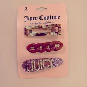 Juicy Courure hair clips